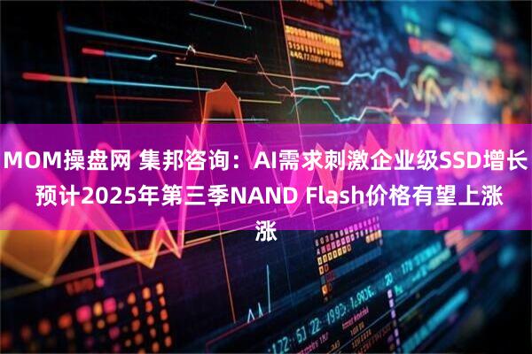 MOM操盘网 集邦咨询：AI需求刺激企业级SSD增长 预计2025年第三季NAND Flash价格有望上涨