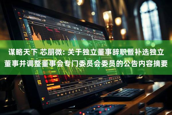谋略天下 芯朋微: 关于独立董事辞职暨补选独立董事并调整董事会专门委员会委员的公告内容摘要